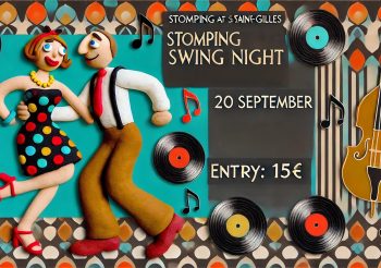 Stomping (Swing Night) – Soirée Swing & Lindy Hop avec le Hermann Sextet ! Vendredi 20 septembre à partir de 20h30