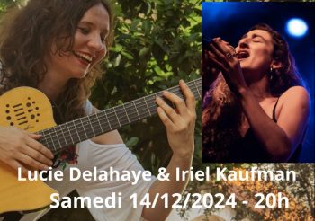 Tango & folklore au féminin (Argentina/France) – Lucie Delahaye & Iriel Kaufman, samedi 14 décembre à 20h